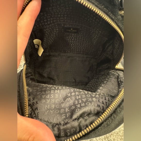 Kate Spade New York Dawn Place Velvet Sammi Small Black Backpack EUC main image 12
